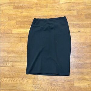 SHEIN Black High-Waist Pencil Skirt